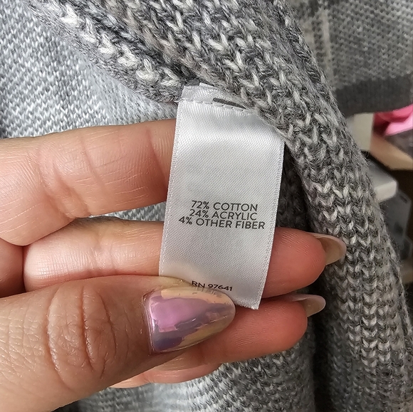 J. Jill Gray Plaid Cardigan Sweater - Picture 6 of 11